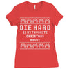 die hard ugly sweater Ladies Fitted T-Shirt