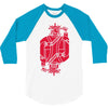 royal blues 3/4 Sleeve Shirt