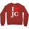 i love jesus christ Crewneck Sweatshirt