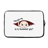 November Peeking Out Baby Boy Laptop sleeve