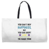 you can't buy happiness, but you can adopt a cat and that's pretty muc Weekender Totes
