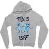 peanut butter and jelly   bff Zipper Hoodie