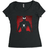 Spiderman Silhouette Women's Triblend Scoop T-shirt