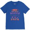 only the best dads get promoted to papa V-Neck Tee
