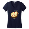 pizza Women's V-Neck T-Shirt