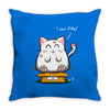 purrfect fit Throw Pillow