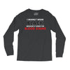 hides the blood stains Long Sleeve Shirts