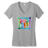 pop off brush Women's V-Neck T-Shirt