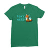 foxy nerd Ladies Fitted T-Shirt
