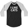 I Like Cats 3/4 Sleeve Shirt