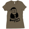santa's a fake! Ladies Fitted T-Shirt