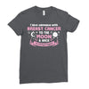 I Love Someone with Breast Cancer to The Moon and Back to Infinity Ladies Fitted T-Shirt