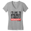 conor mcgregor apologize ufc mma notorious Women's V-Neck T-Shirt