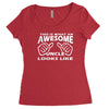 this is what an awesome uncle looks like   mens funny father's day Women's Triblend Scoop T-shirt