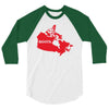 Canada Continent Roots 3/4 Sleeve Shirt