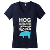 hog butcher to the world chicago Women's V-Neck T-Shirt