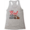 Just A Girl In Love With Her Heavy Equıpment Operator Racerback Tank