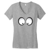 googly eyes Women's V-Neck T-Shirt