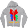wreck it ralph silhouette Zipper Hoodie