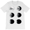 the phases of the moon of laika dog T-Shirt