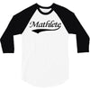 mathlete t shirt funny math humor geek nerd school athlete tee s m l x 3/4 Sleeve Shirt