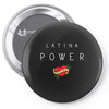 latina power with cute heart Pin-back button