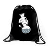 mickey get high Drawstring Bags