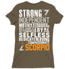 Strong Independent Motivated Scorpio Ladies Fitted T-Shirt
