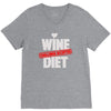 wine diet challenge accepted V-Neck Tee