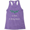 not a dirty word Racerback Tank