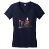 my hungry neighbor Women's V-Neck T-Shirt