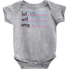 practice your texting Baby Onesie