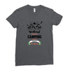 Weekend Forecast Camping With A Chance Of Drinking Ladies Fitted T-Shirt