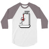 wine 3/4 Sleeve Shirt