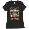 i am a September women Ladies Fitted T-Shirt
