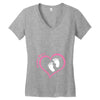 Custom baby girl name maternity design Women's V-Neck T-Shirt