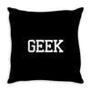 geek printed Throw Pillow