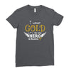 I Wear Gold For My Hero In Haven Ladies Fitted T-Shirt