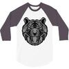 tiger zentangle 3/4 Sleeve Shirt