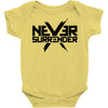 never surrender 2 Baby Bodysuit