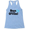 Bun in the Oven with Heart Baby Boy Racerback Tank