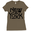 new york 2 Ladies Fitted T-Shirt