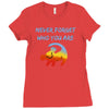 never forget Ladies Fitted T-Shirt