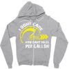 I Don't Care How Many Miles Per Gallon Zipper Hoodie