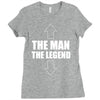 the man the legend funny Ladies Fitted T-Shirt