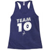 team 10  silver Racerback Tank