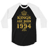kings are born in 1994 3/4 Sleeve Shirt