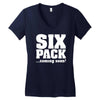 six pack coming soon Women's V-Neck T-Shirt
