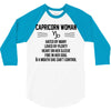 Capricorn Woman 3/4 Sleeve Shirt