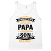 Super Cool Papa Of A Freaking Awesome Son Tank Top
